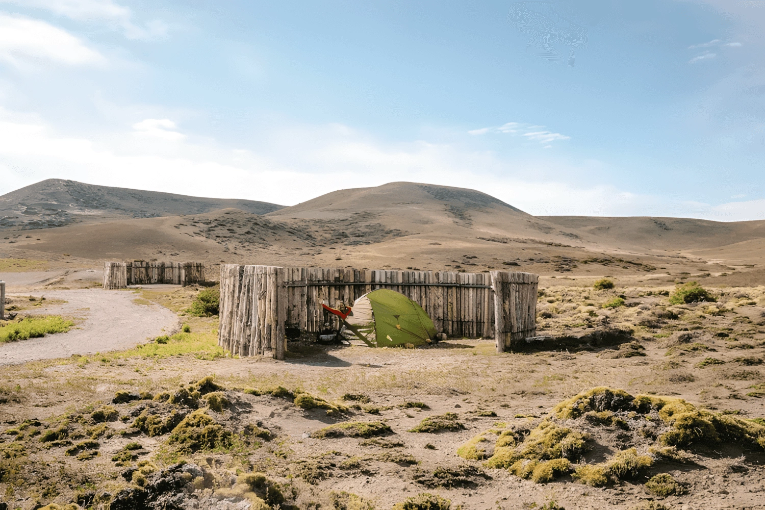 Camping para motorhomes El Mollar en Parque Patagonia