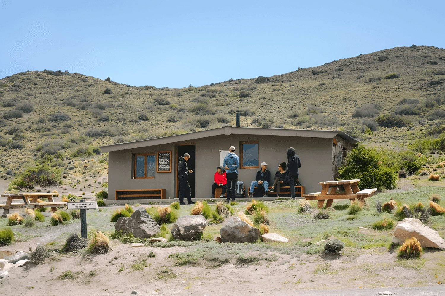 Camping La Señalada en Parque Patagonia, cerca de Cueva de las Manos